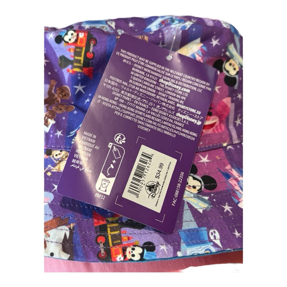 Disney Parks Character Bucket Hat-Adult Sized NWT - Picture 2 of 5